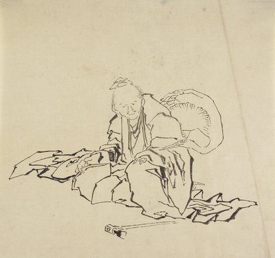 De ambachtsman uit Hida door Katsushika Hokusai