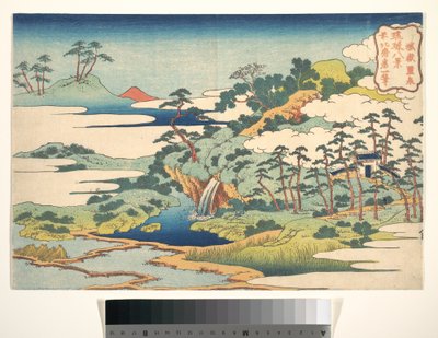 De heilige bron bij Jōgaku (Jōgaku reisen), uit de serie Acht uitzichten op de Ryūkyū-eilanden (Ryūkyū hakkei) door Katsushika Hokusai