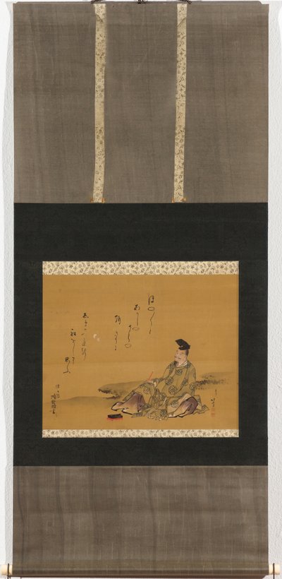 De goddelijke dichter Kakinomoto no Hitomaro door Katsushika Hokusai