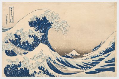 Onder de golf bij Kanagawa, uit de serie „Zesendertig gezichten op de berg Fuji“ door Katsushika Hokusai