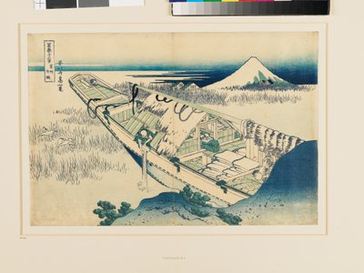 Ushibori, Hitachi Provincie door Katsushika Hokusai