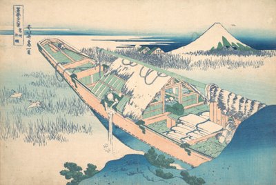 Ushibori in de provincie Hitachi, uit de serie Zesendertig Zichten van... door Katsushika Hokusai