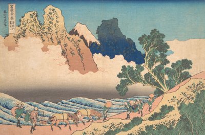 Uitzicht vanaf de Andere Kant van Fuji vanaf de Minobu Rivier, ca. 1830-32 door Katsushika Hokusai