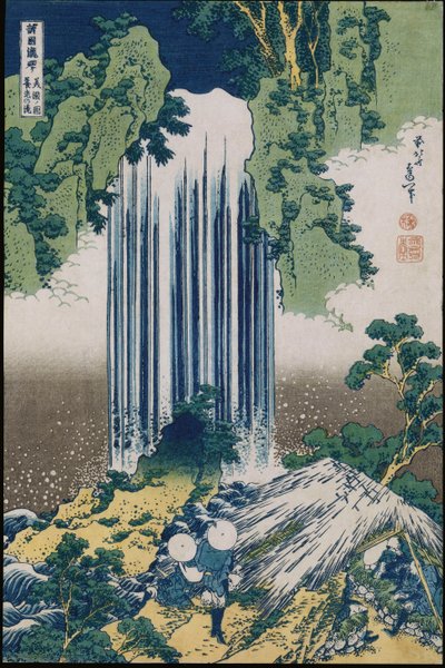Yoro-waterval, Mino-provincie, uit de serie Een reis naar de watervallen van alle provincies door Katsushika Hokusai