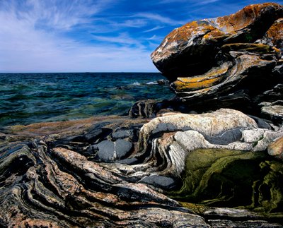 Canada, Ontario, Georgian Bay, Kustrotsformaties door Alec Hunter