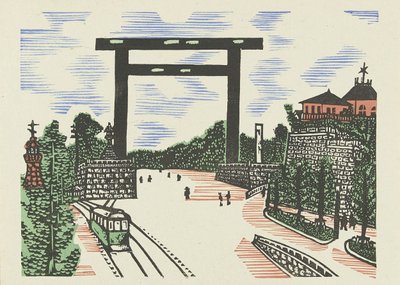Kudan torii door Kawakami Sumio