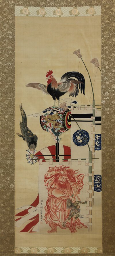 Boys Day Karperslinger en Shoki Banner door Kawanabe Kyosai