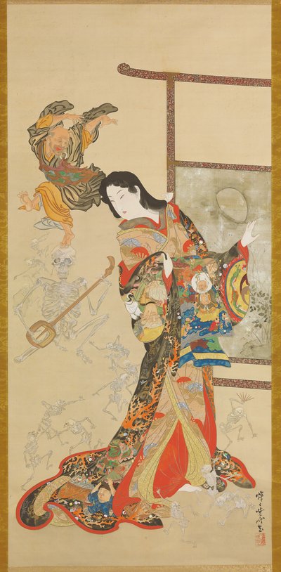 Jigoku Dayu door Kawanabe Kyosai