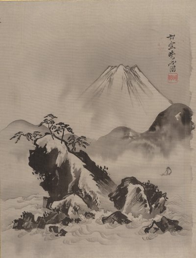 Mount Fuji, ca. 1887 door Kawanabe Kyosai