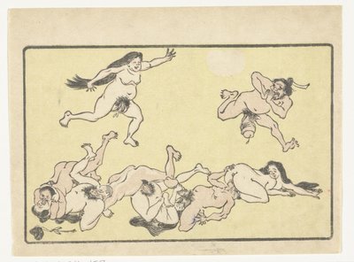 Orgie door Kawanabe Kyosai