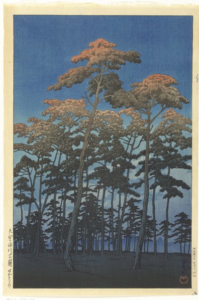 Hikawa Park in Omiya door Kawase Hasui