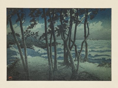 Hinomisaki, Izumo, uit de serie „Reissouvenirs, derde serie“ door Kawase Hasui