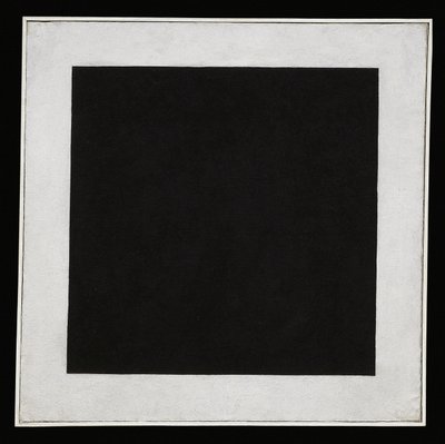 Zwart vierkant door Kazimir Severinovich Malevich