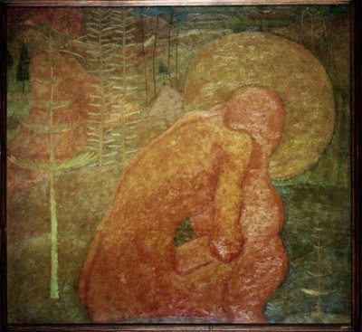 Schets voor een fresco; Gebed door Kazimir Severinovich Malevich