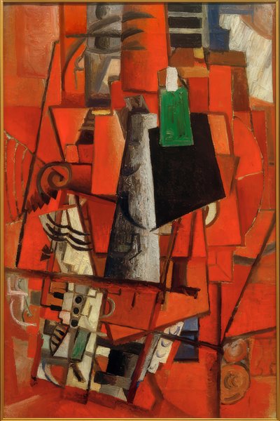 Dame aan de piano door Kazimir Severinovich Malevich