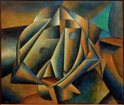 Hoofd van een boerenmeisje door Kazimir Severinovich Malevich