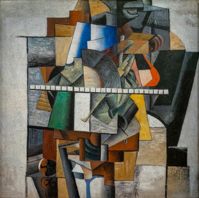 Portret van Mikhail Matyushin door Kazimir Severinovich Malevich