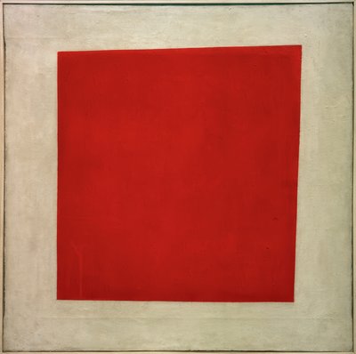 Rood vierkant, 1915 door Kazimir Severinovich Malevich