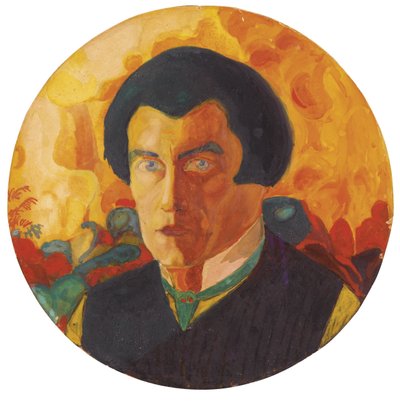 Zelfportret, 1908-1910 door Kazimir Severinovich Malevich