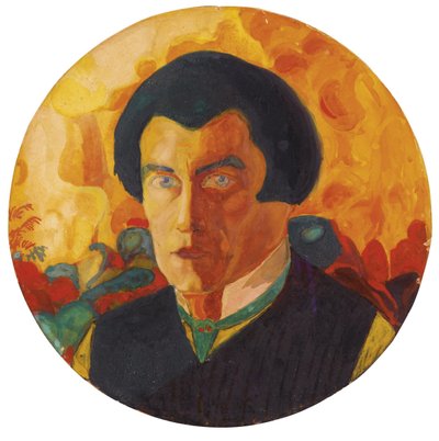 Zelfportret 1908-1910 door Kazimir Severinovich Malevich