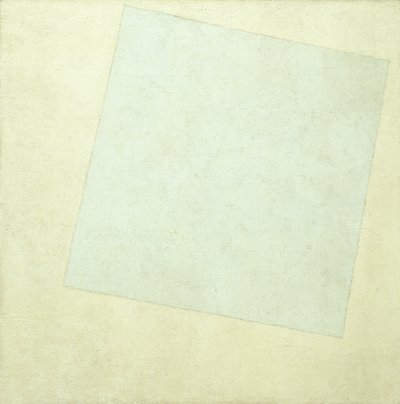 Suprematistische compositie. Wit op wit door Kazimir Severinovich Malevich