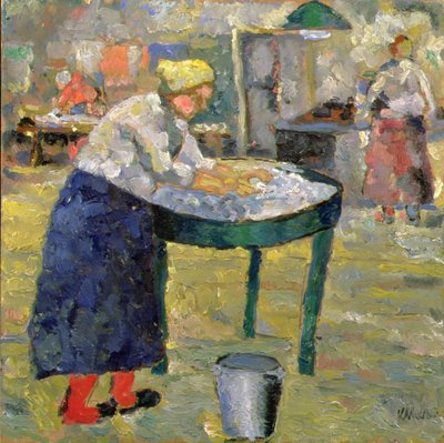 De wasvrouw door Kazimir Severinovich Malevich