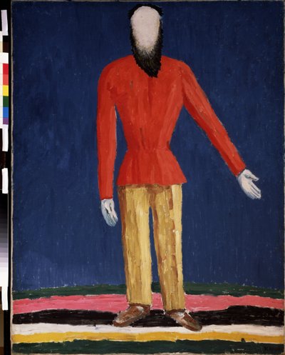 Een boer door Kazimir Severinovich Malevich