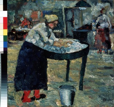 Een wasvrouw door Kazimir Severinovich Malevich