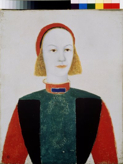 Een meisje door Kazimir Severinovich Malevich