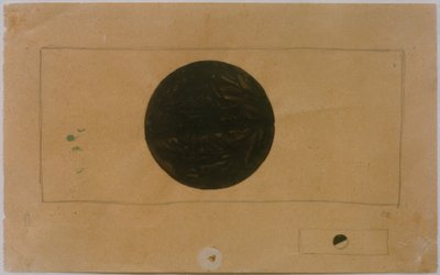 Twee suprematistische composities met cirkels door Kazimir Severinovich Malevich