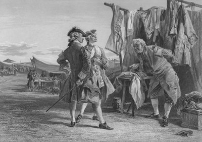 De ruzie tussen de marskramer en Cleveland op de kermis van Kirkwall door Keeley Halswelle