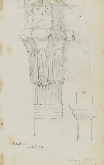 Dendera, 5 februari 1844 door Kellogg, Miner Kilbourne