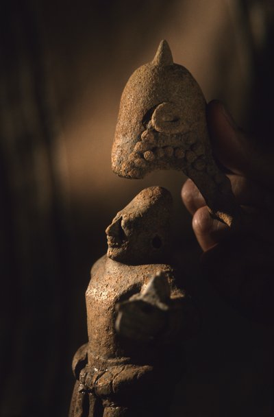 Artefact, Cancuen, Guatemala, Arthur Demarest, Tomas Barrientos, Maya, paleis, Klassieke Periode door Kenneth Garrett