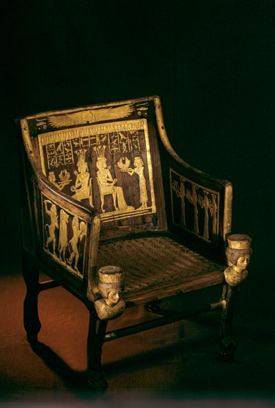 Stoel van Prinses Sitamun, "dochter van Amun" (ca. 1370 v.Chr. - onbekend) was een oude Egyptische prinses, 2009 (foto) door Kenneth Garrett