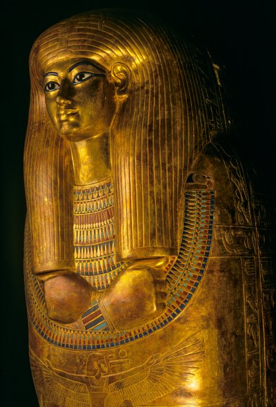Vergulde kist van Tjuya, KV 46; Vallei der Koningen; regeerperiode van Amenhotep III. Tjuya was..., 2009 (foto) door Kenneth Garrett