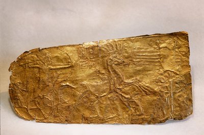 Gouden paneel uit het graf van Toetanchamon, Nieuwe Koninkrijk door Kenneth Garrett