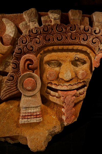Grootste Azteken; MM7677; Mexico-Stad; Mexico; NMAH; Tenochtitlan; Azteek; Graf van Ahui..., 2008 (foto) door Kenneth Garrett