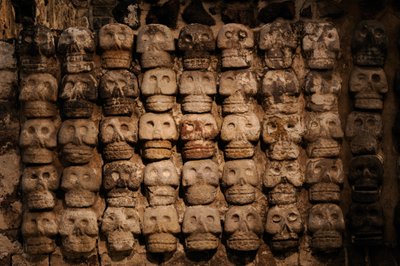 Grootste Azteken, MM7677, Mexico-Stad, Mexico, Templo Mayor Museum, Site foto