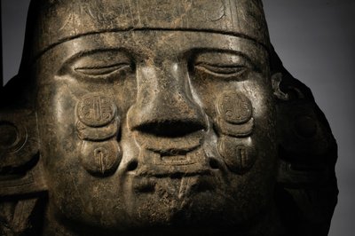 Grootste Azteken, NMAH, Mexico-Stad, Mexico, Groene Steen, Coyolxauqui Godin door Kenneth Garrett