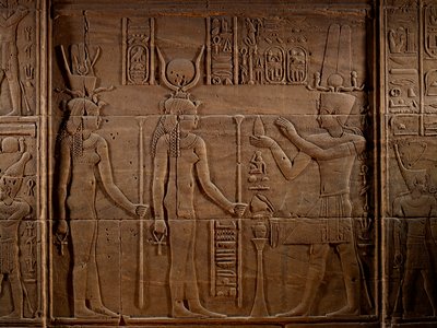 MM7836; Cleopatra; Egypte; Philae Tempel; Aswan; Isis Tempel; Laatste farao