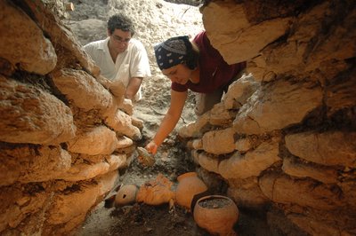 Maya; Maya Muurschilderingen; San Bartolo; Guatemala; Dr. Bill Saturno door Kenneth Garrett