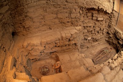 Moche; Begrafenissen; Huaca Dos Cabezas-Jecetepeque, Chris Donovan door Kenneth Garrett