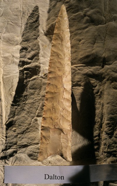 Bevolking van Amerika, Dalton Point, Dennis Stanford, Smithsonian gereedschapscollectie, 2008 door Kenneth Garrett