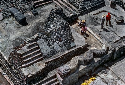 Tenochtitlan, Templo Mayor, Azteeks, Kalender, Mexico, Archeologie, Mexico-Stad door Kenneth Garrett