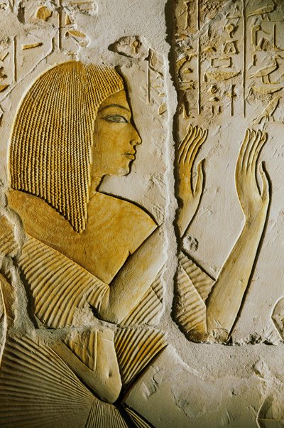 Graf van Maia; Egypte; Archeologie; Nieuwe Rijk; Saqqara, Amarna periode, kunst door Kenneth Garrett