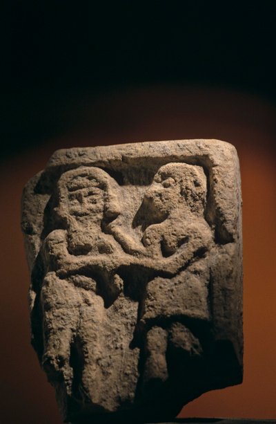 Urkesh, Hurritisch Rijk, Syrië, 2400 v.Chr., Giorgio Buccellati, Enkidu en Gilgamesh stenen tablet, 2004 door Kenneth Garrett