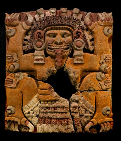 mm7677, Grootste Azteken, Tlaltechutli Steen verplaatst naar museum, Templo Mayor, Mexico-Stad, Mexico..., 2010 (foto) door Kenneth Garrett