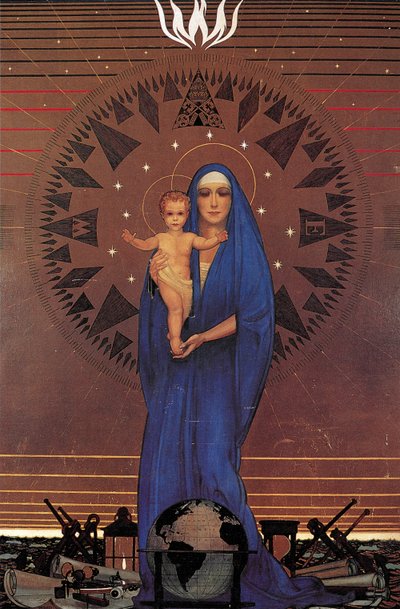 Madonna van de Atlantische Oceaan, Queen Mary Ocean Liner door Kenneth Shoesmith