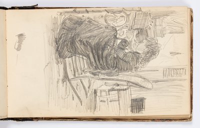 Schetsboekpagina door Kenyon Cox