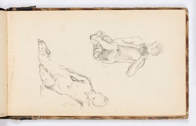 Schetsboekpagina door Kenyon Cox